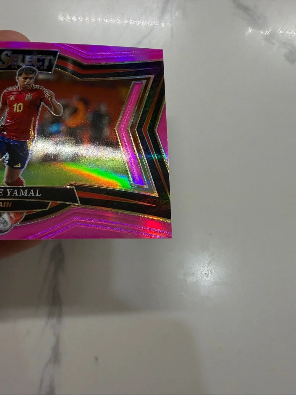 2024-25 Panini Select FIFA Field Level Pink Prizm 45/59 Lamine Yamal, Spain #221